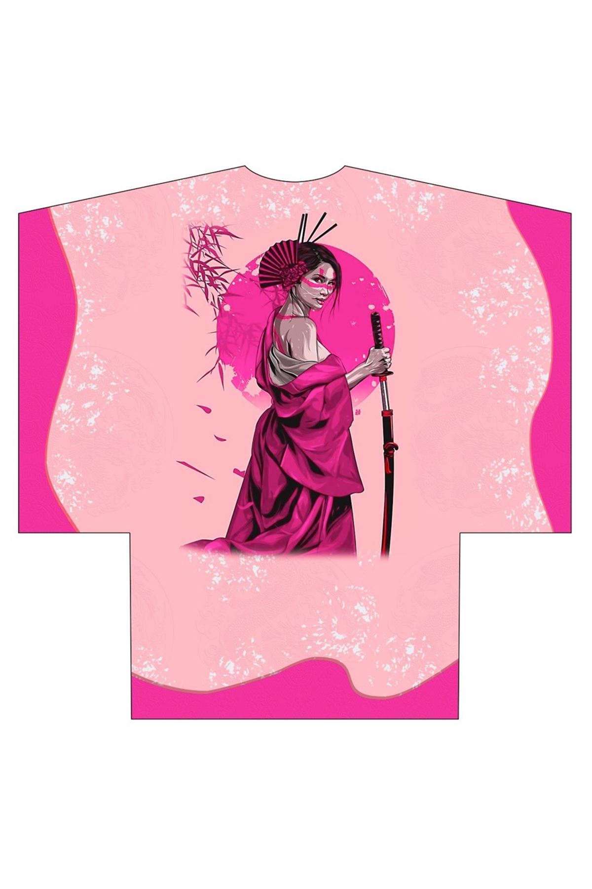 Kimono pembe  savaşçı kadın  6019